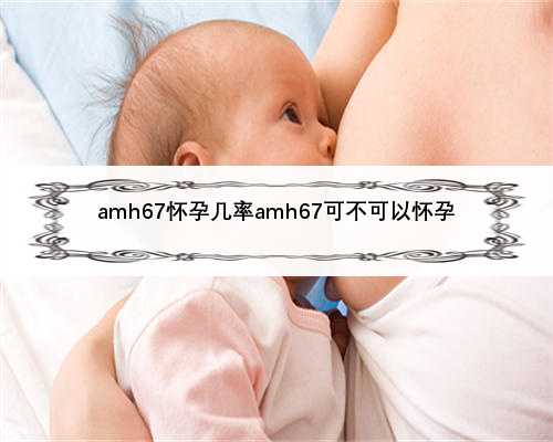 amh67怀孕几率amh67可不可以怀孕